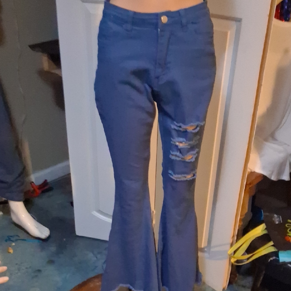Blue Flare Jeans